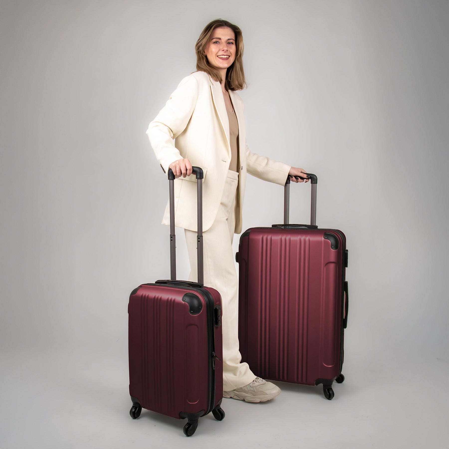 FERGÉ Kofferset 3-teilig QUÉBEC 3er Trolley Set 4 Rollen 48607