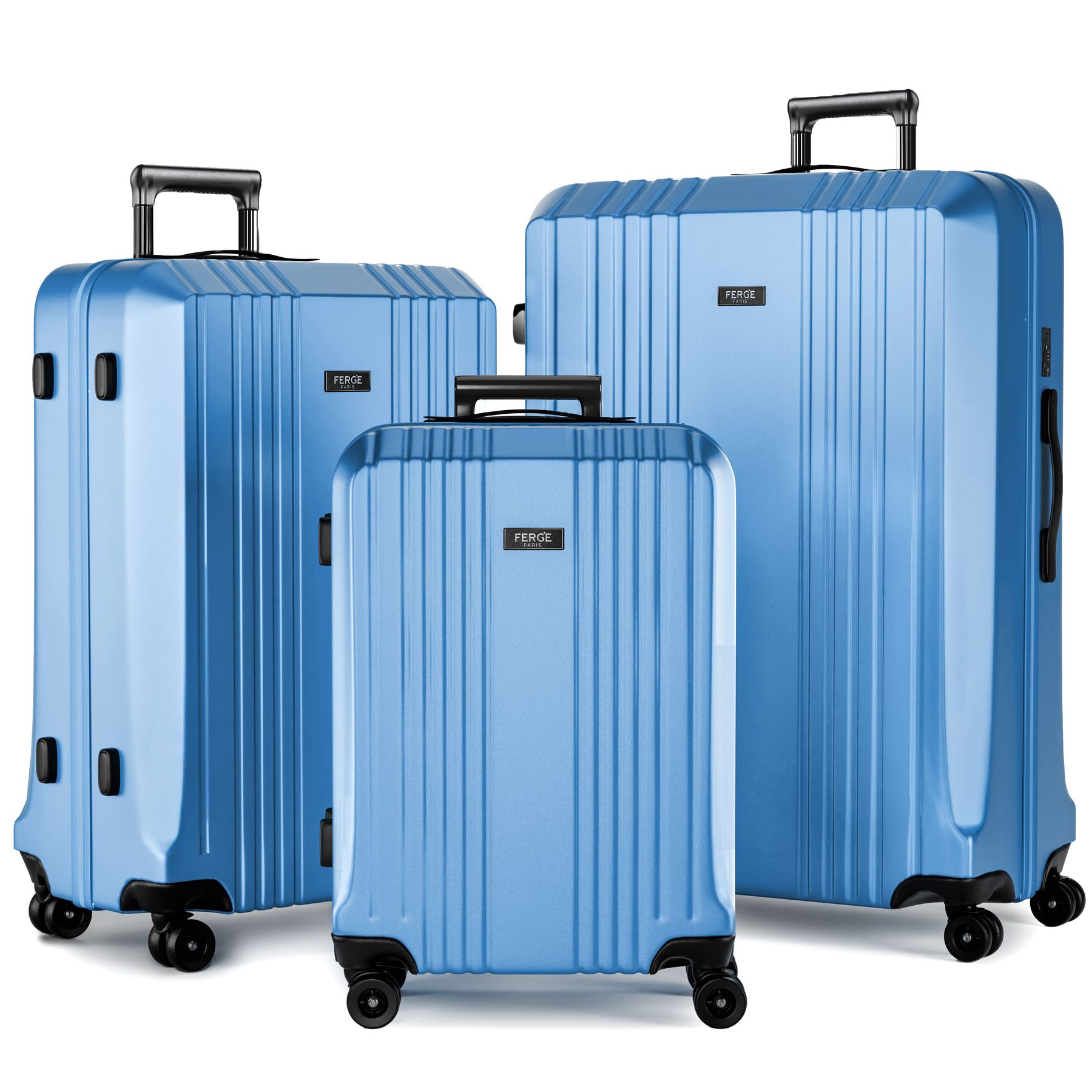 FERGÉ Kofferset 3-teilig ABS CANNES 3er Trolley Set Hartschale 47617