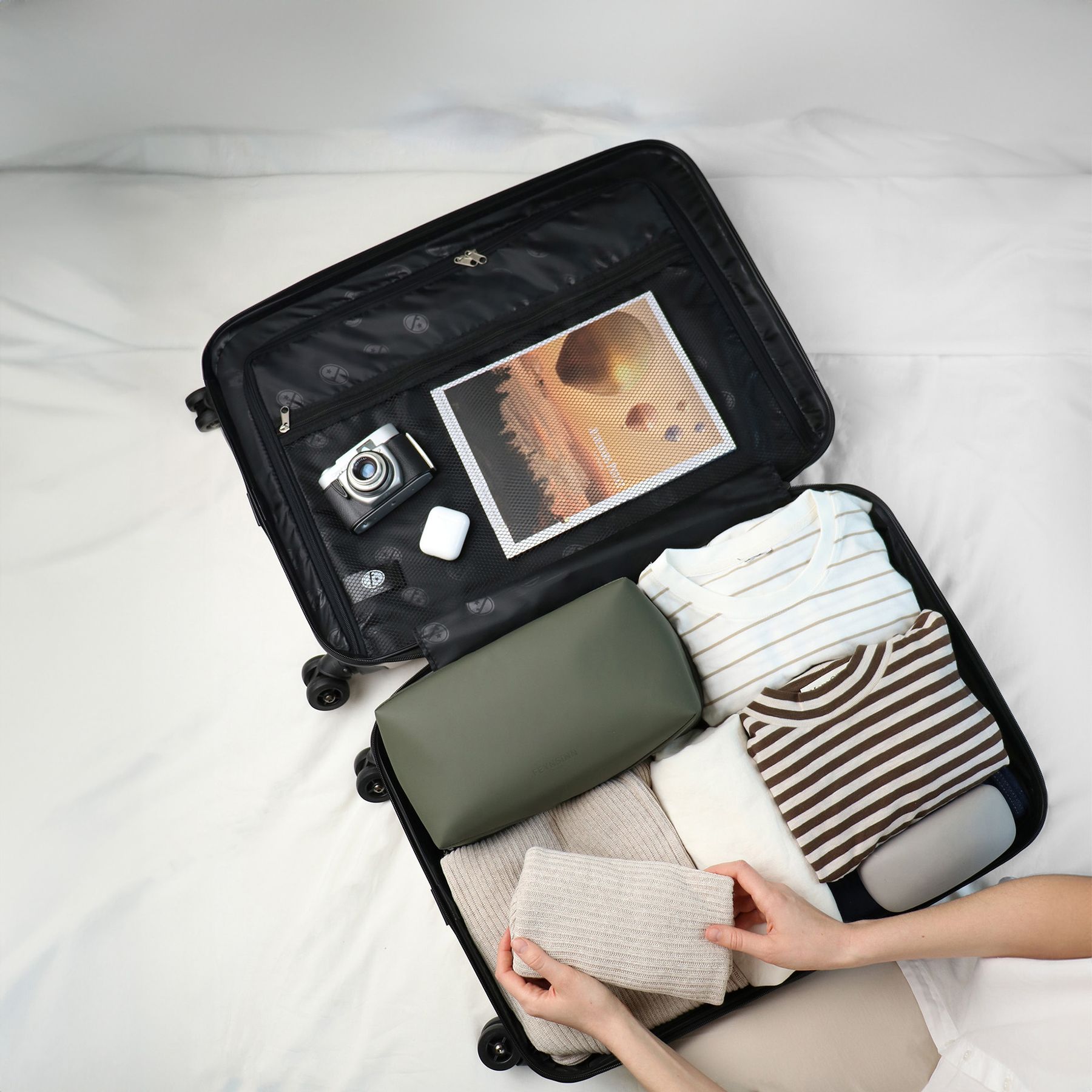 FERGÉ Kofferset 3-teilig ABS CANNES 3er Trolley Set Hartschale 48453