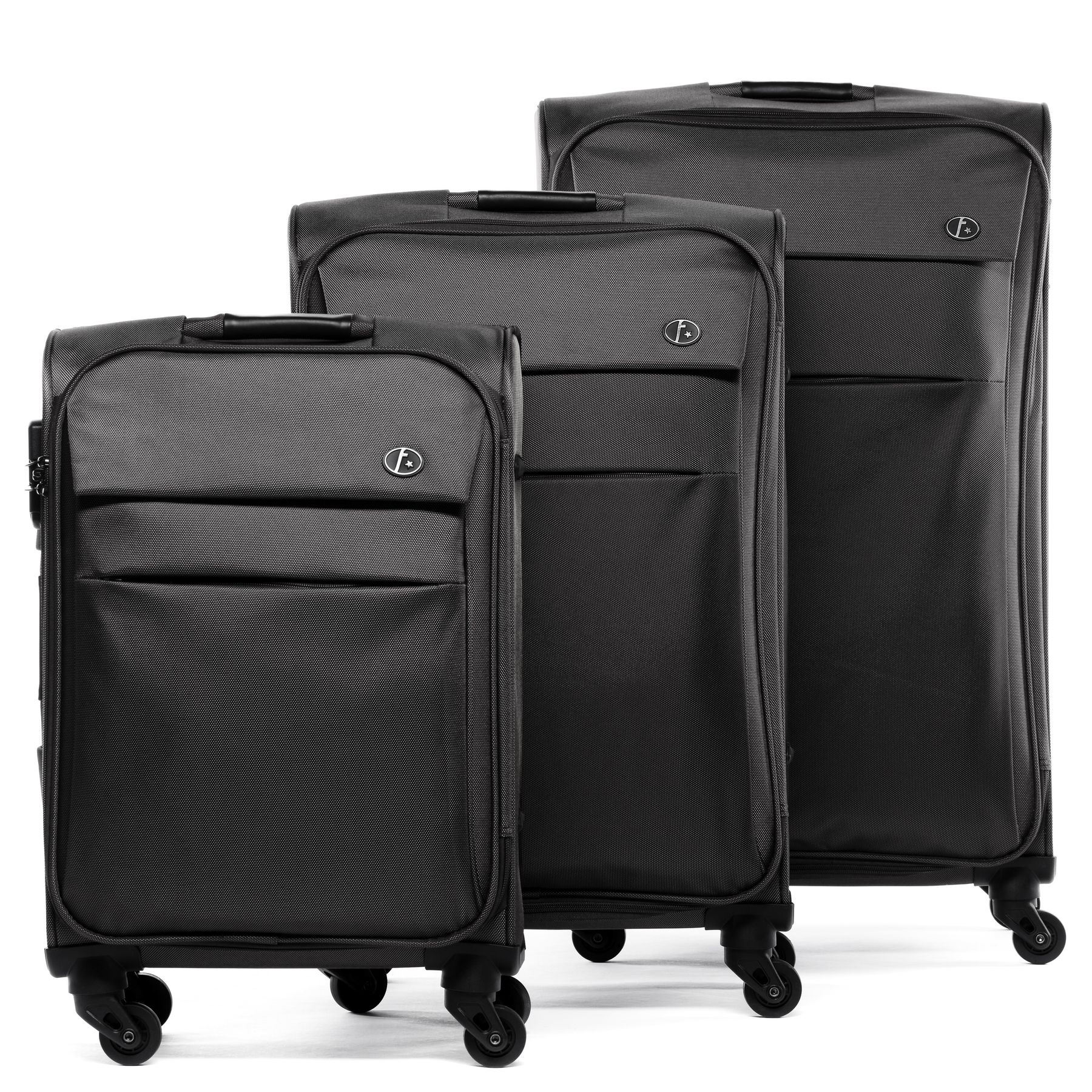 softshell-3set-weichschale-kofferset FERGÉ nylon Calais parent 32662