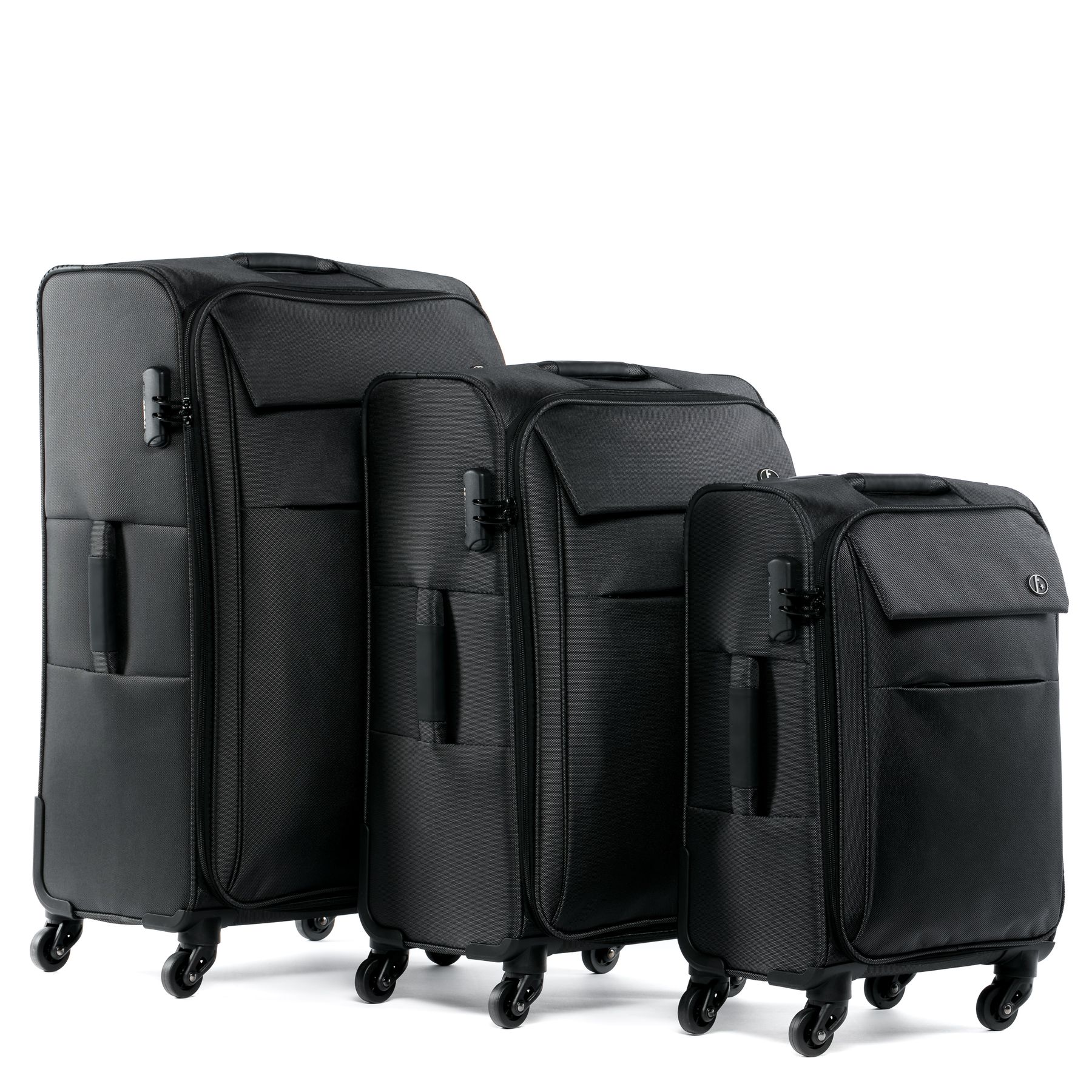 softshell-3set-weichschale-kofferset FERGÉ nylon Calais parent 22789