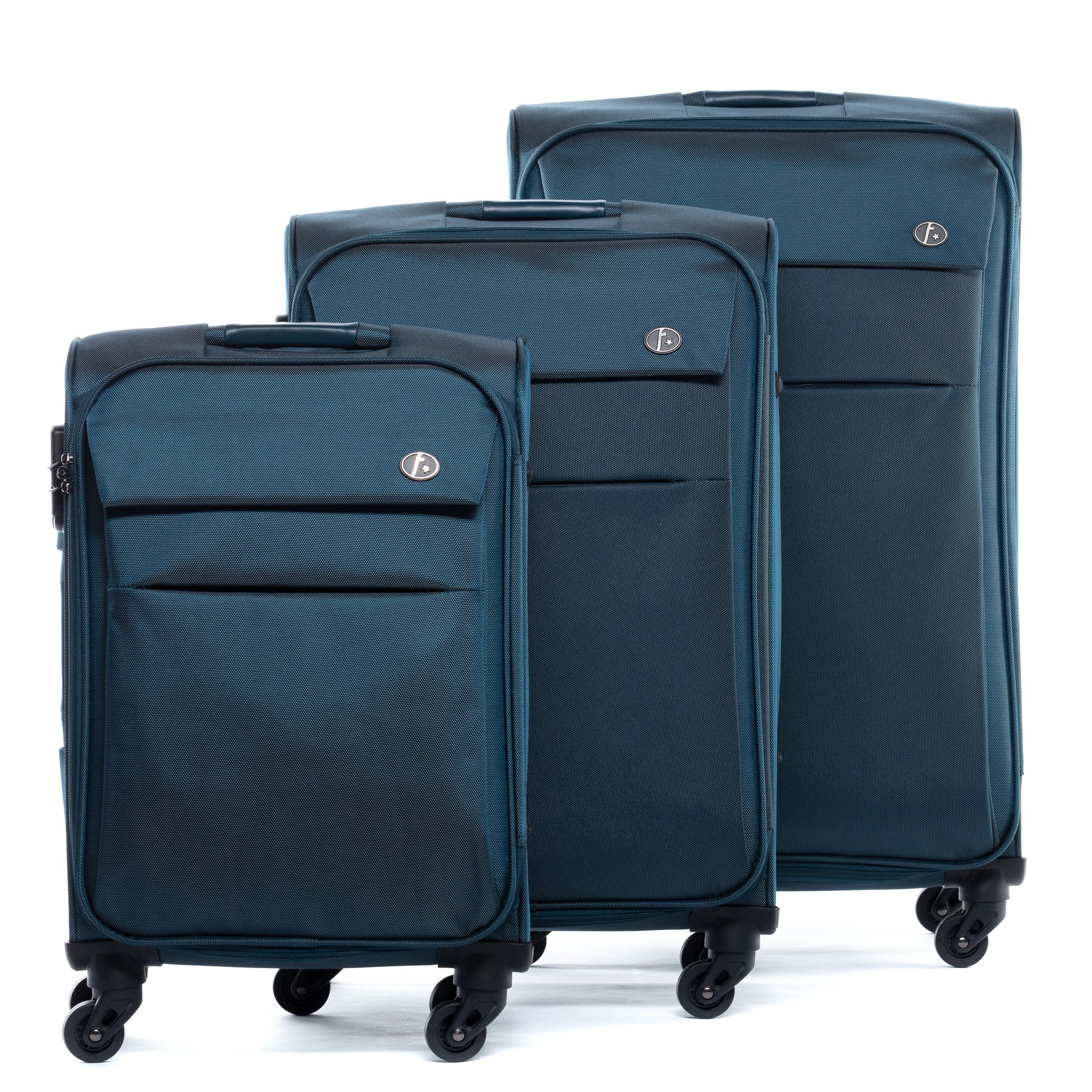 softshell-3set-weichschale-kofferset FERGÉ nylon Calais parent 22804