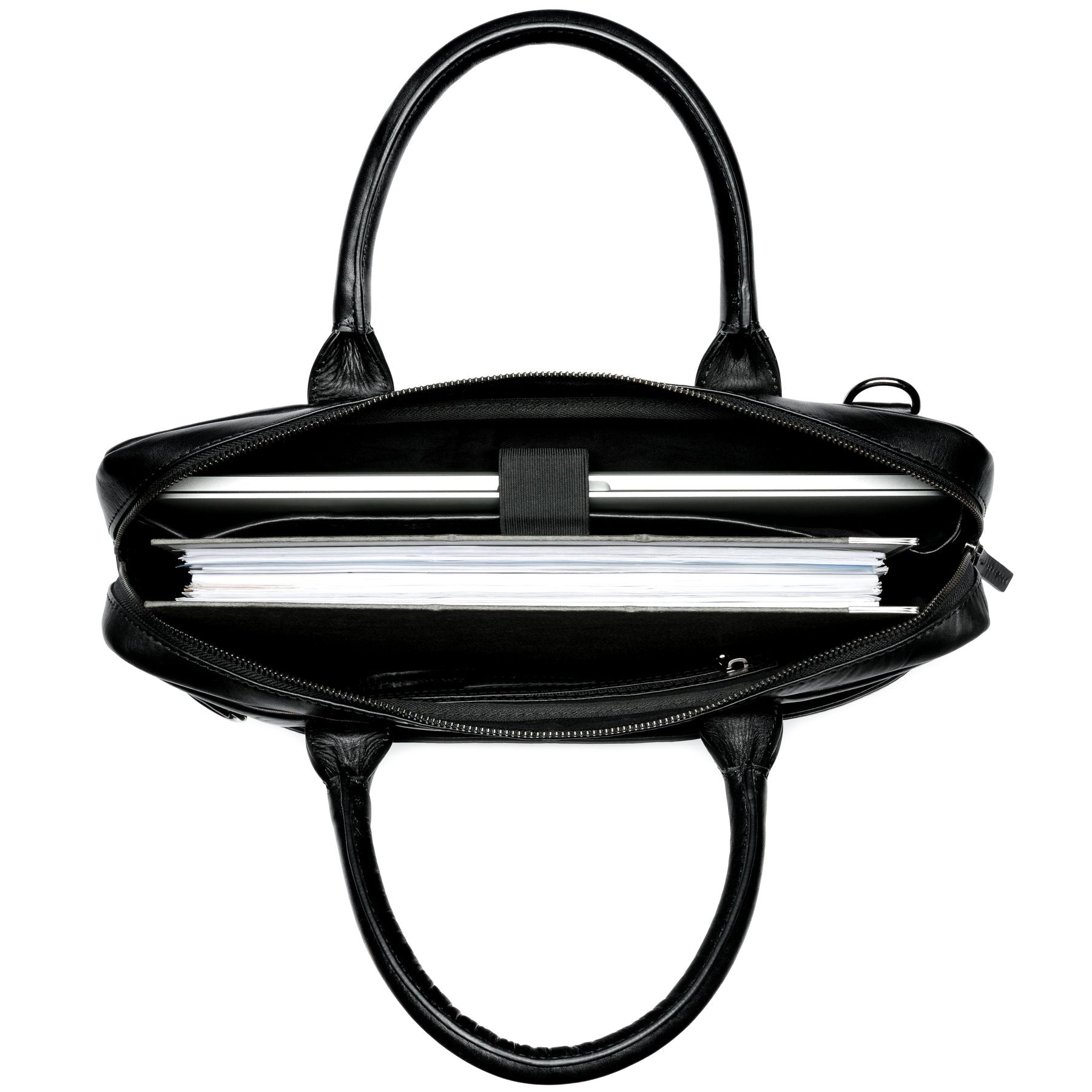 FERGÉ Laptoptasche Leder PARIS braun 15" 48589