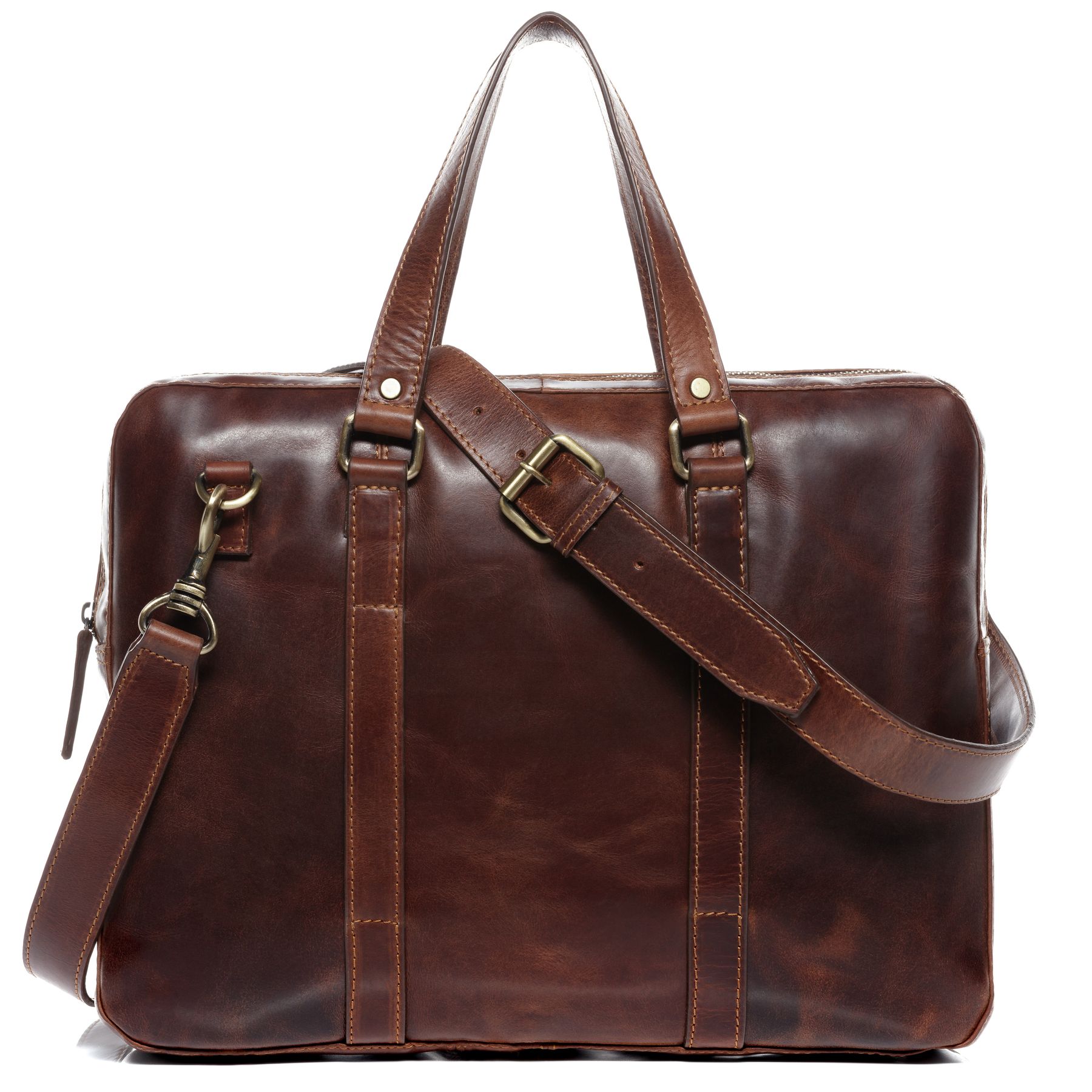 FERGÉ Laptoptasche Leder RENE schwarz Businesstasche 48371