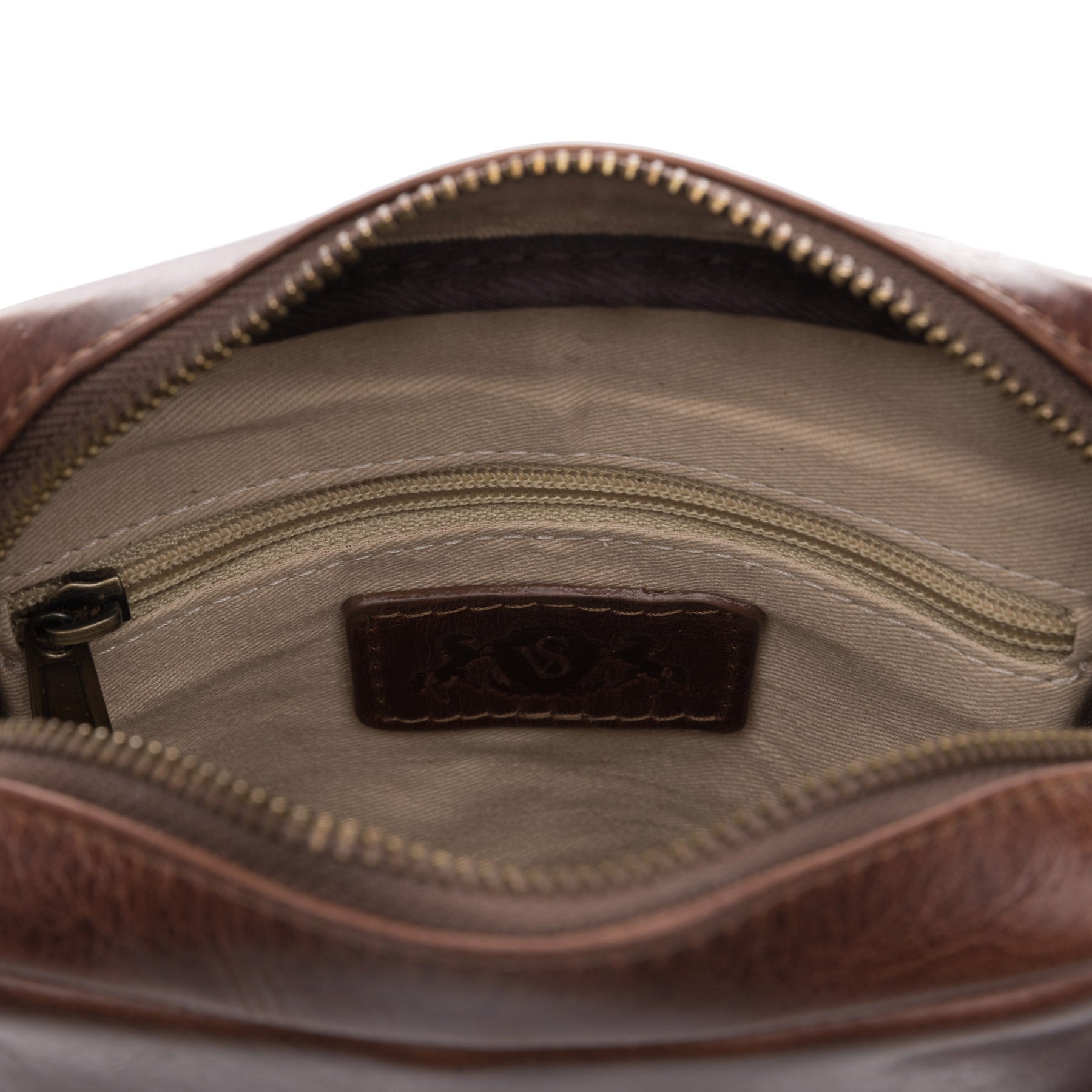 FERGÉ Messenger bag Leder DUBLIN braun Umhängetasche 48511