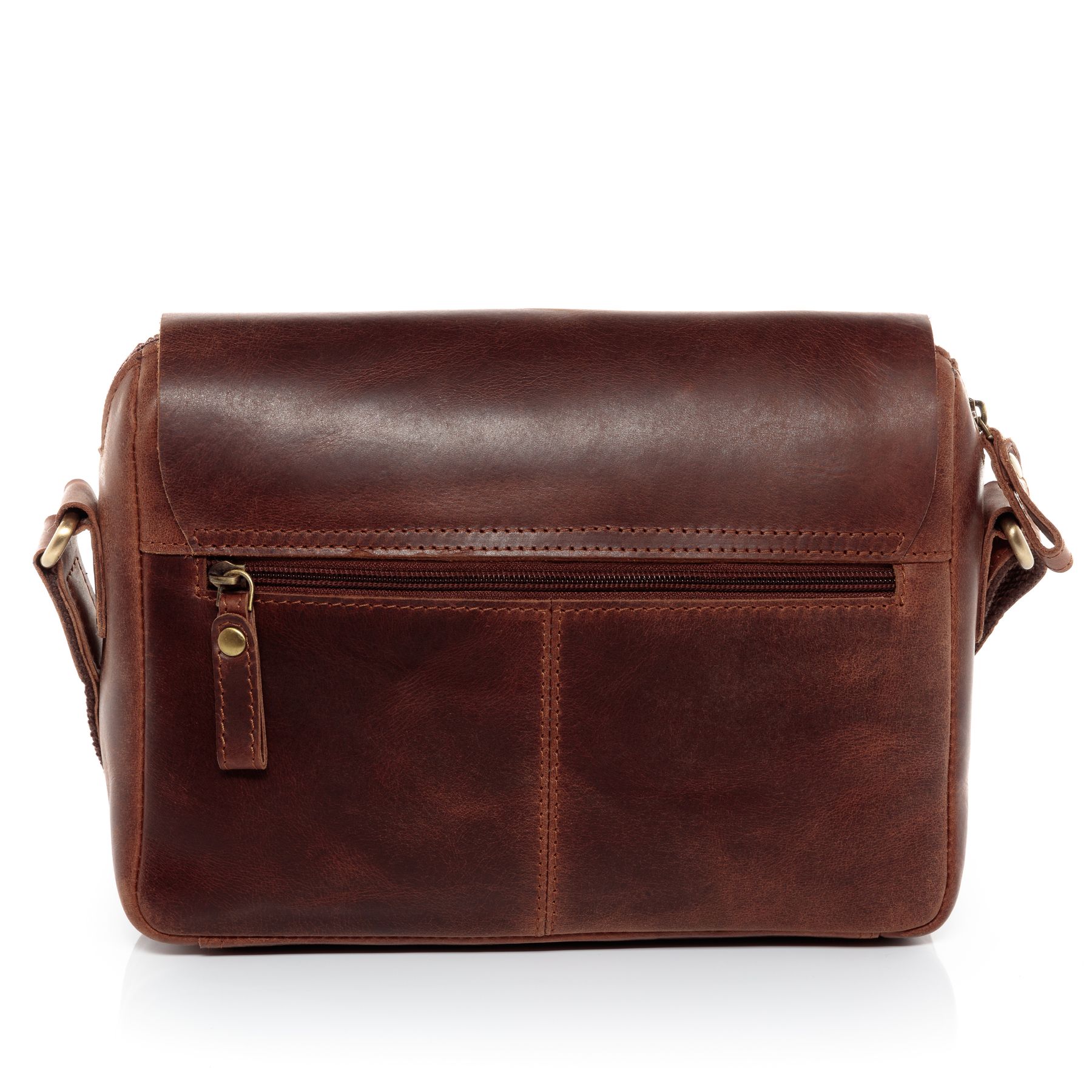 FERGÉ Messenger bag Leder YALE braun Schultertasche 48304