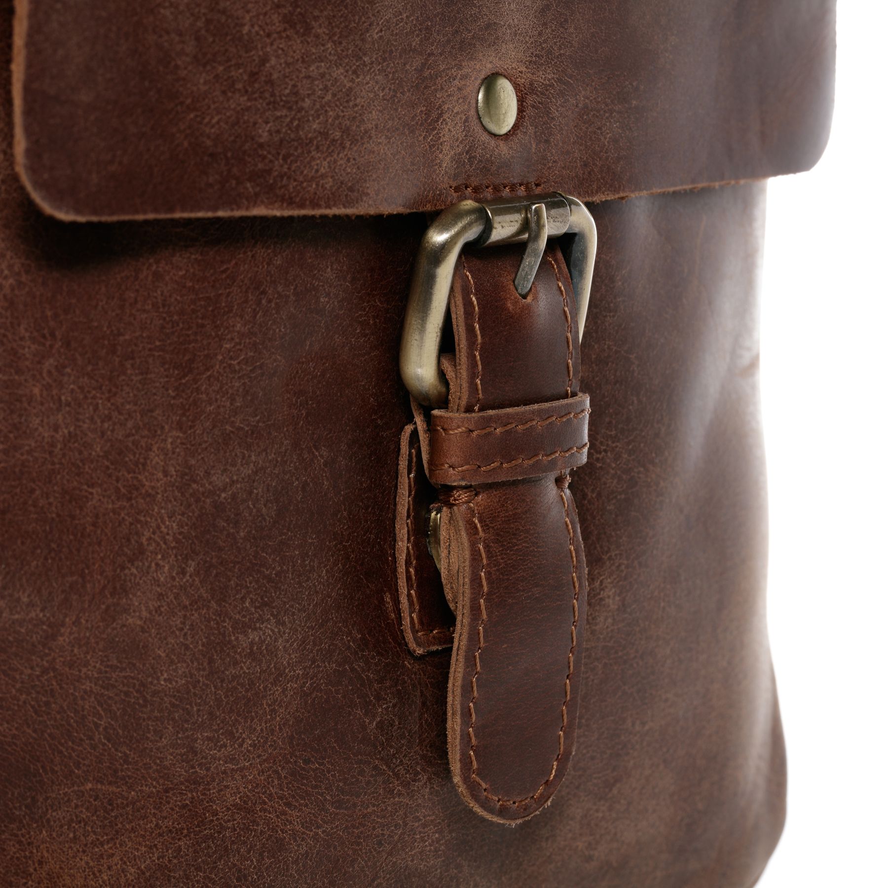 FERGÉ Umhaengetasche Leder ORLANDO braun Messenger Bag 48295