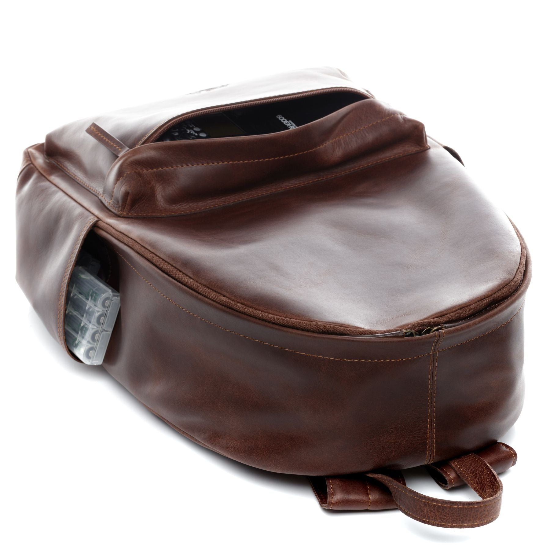 FERGÉ XL Rucksack Leder ARCHIE braun Fahrradrucksack 48490