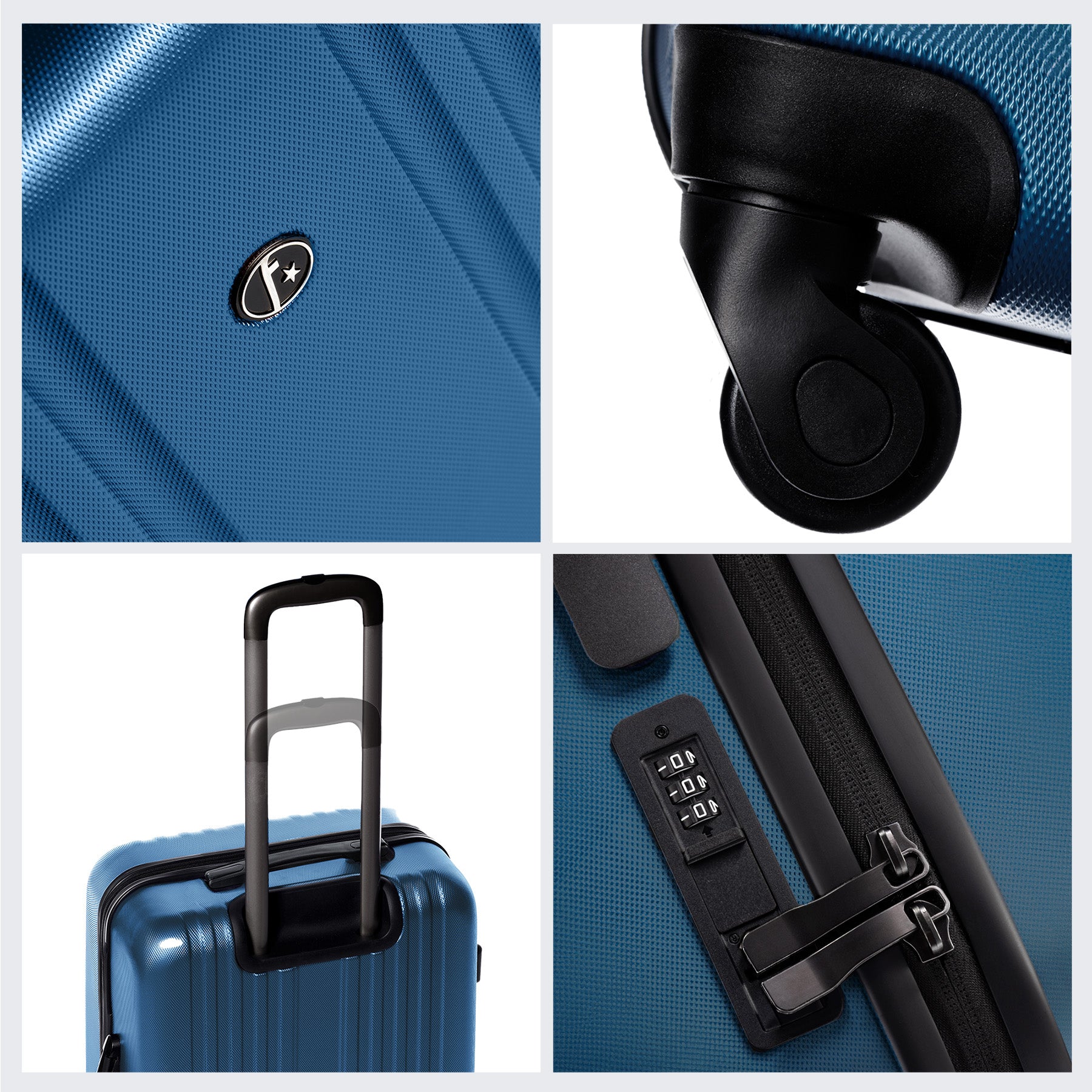 FERGÉ Kofferset 3-teilig Marseille gelb 3er Trolley Set 46878