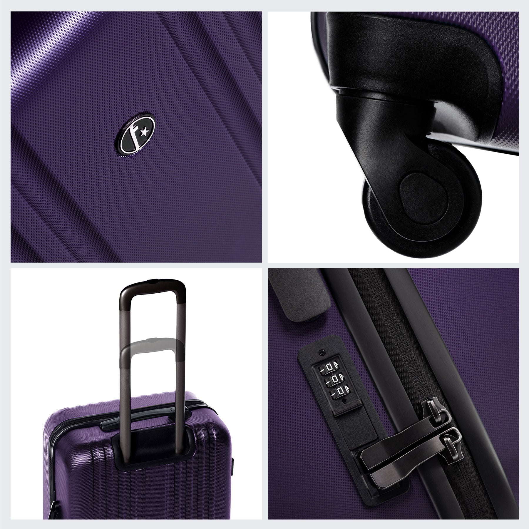 FERGÉ Kofferset 3-teilig Marseille gelb 3er Trolley Set 46884