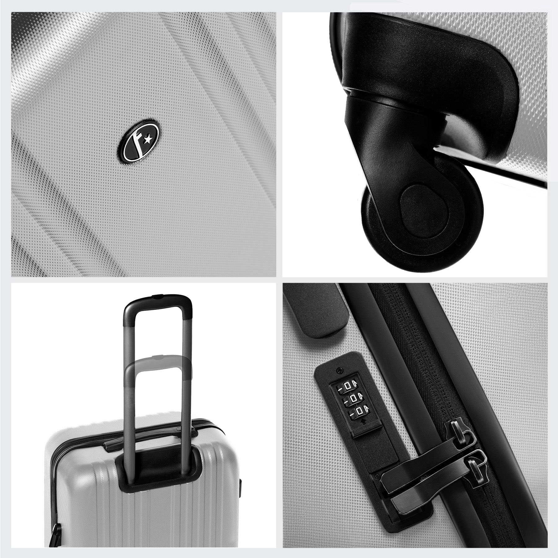 FERGÉ Kofferset 3-teilig Marseille gelb 3er Trolley Set 46873