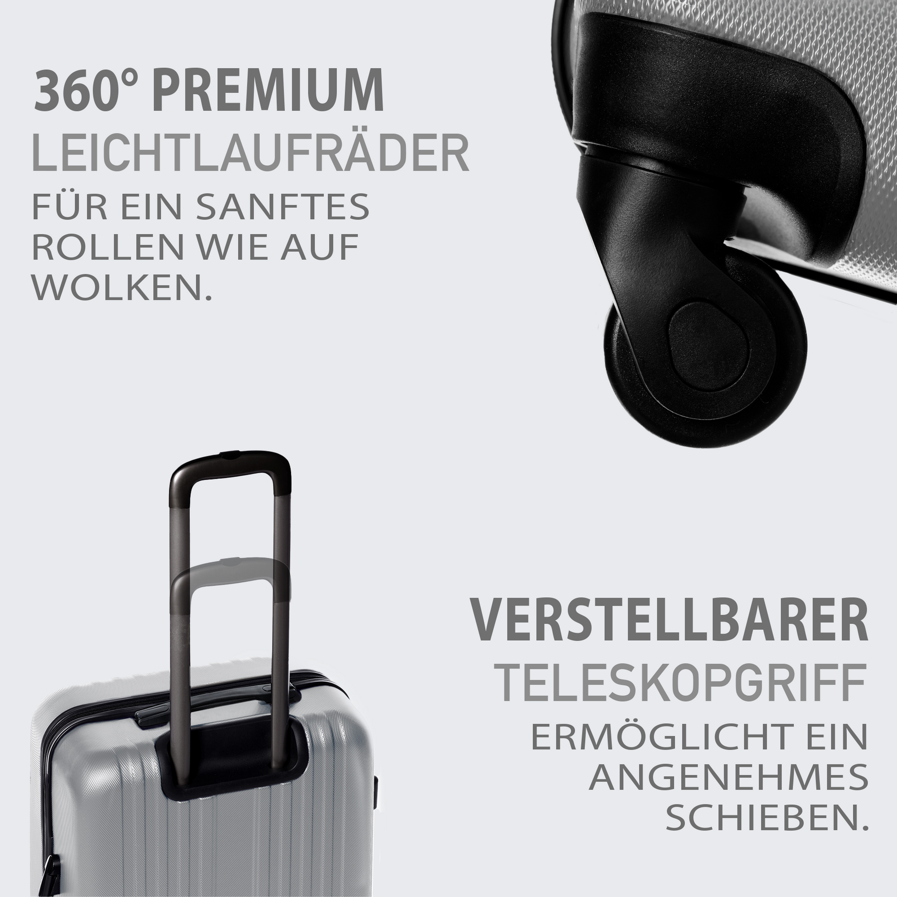 FERGÉ Kofferset 3-teilig Marseille gelb 3er Trolley Set 46896