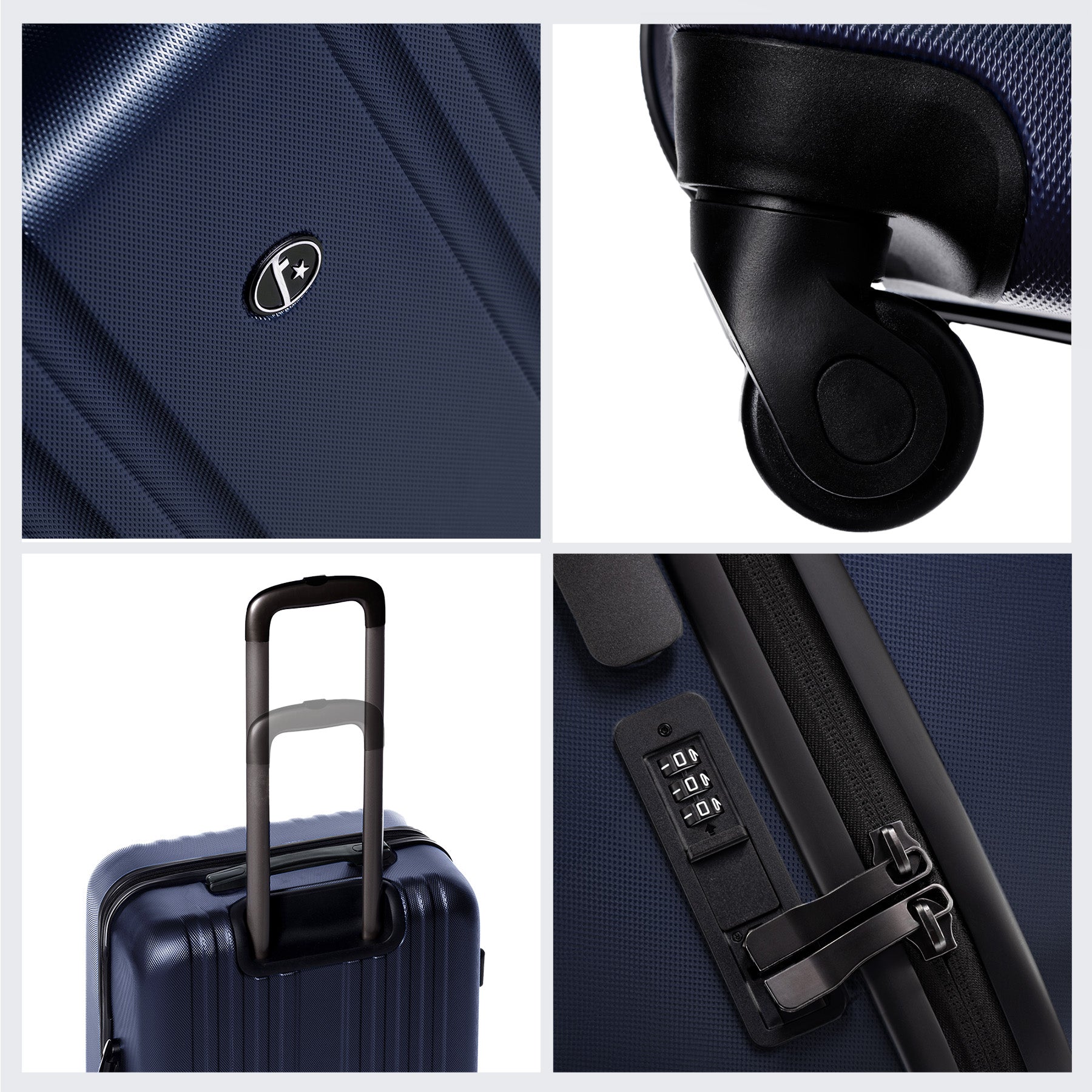 FERGÉ Kofferset 3-teilig Marseille gelb 3er Trolley Set 46863