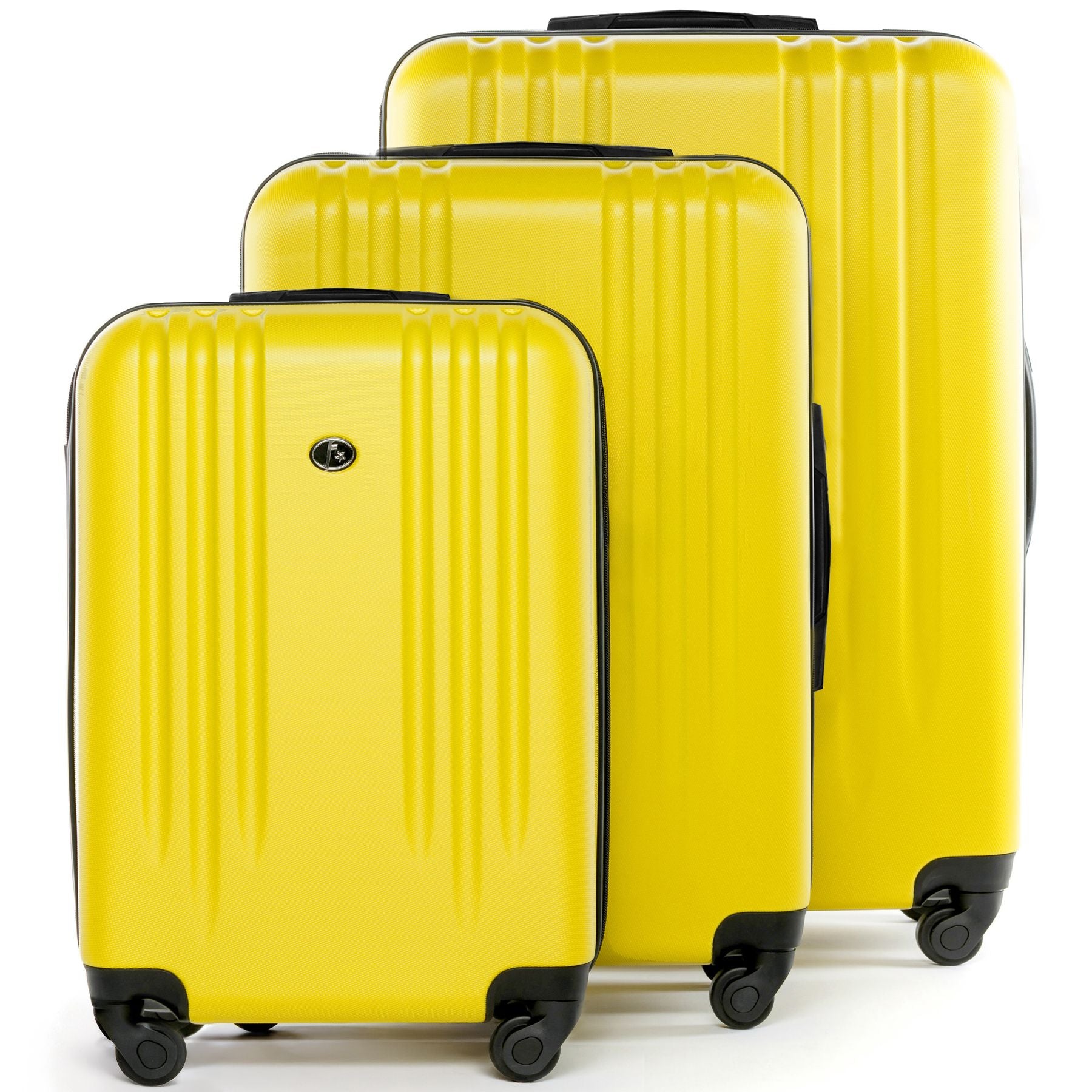 FERGÉ Kofferset 3-teilig Marseille gelb 3er Trolley Set 49104