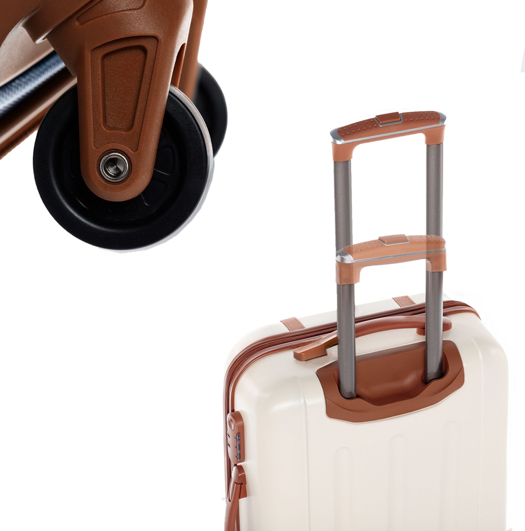 FERGÉ Gepäckset 3-teilig Hartschale Reisetasche Kulturtasche 47215