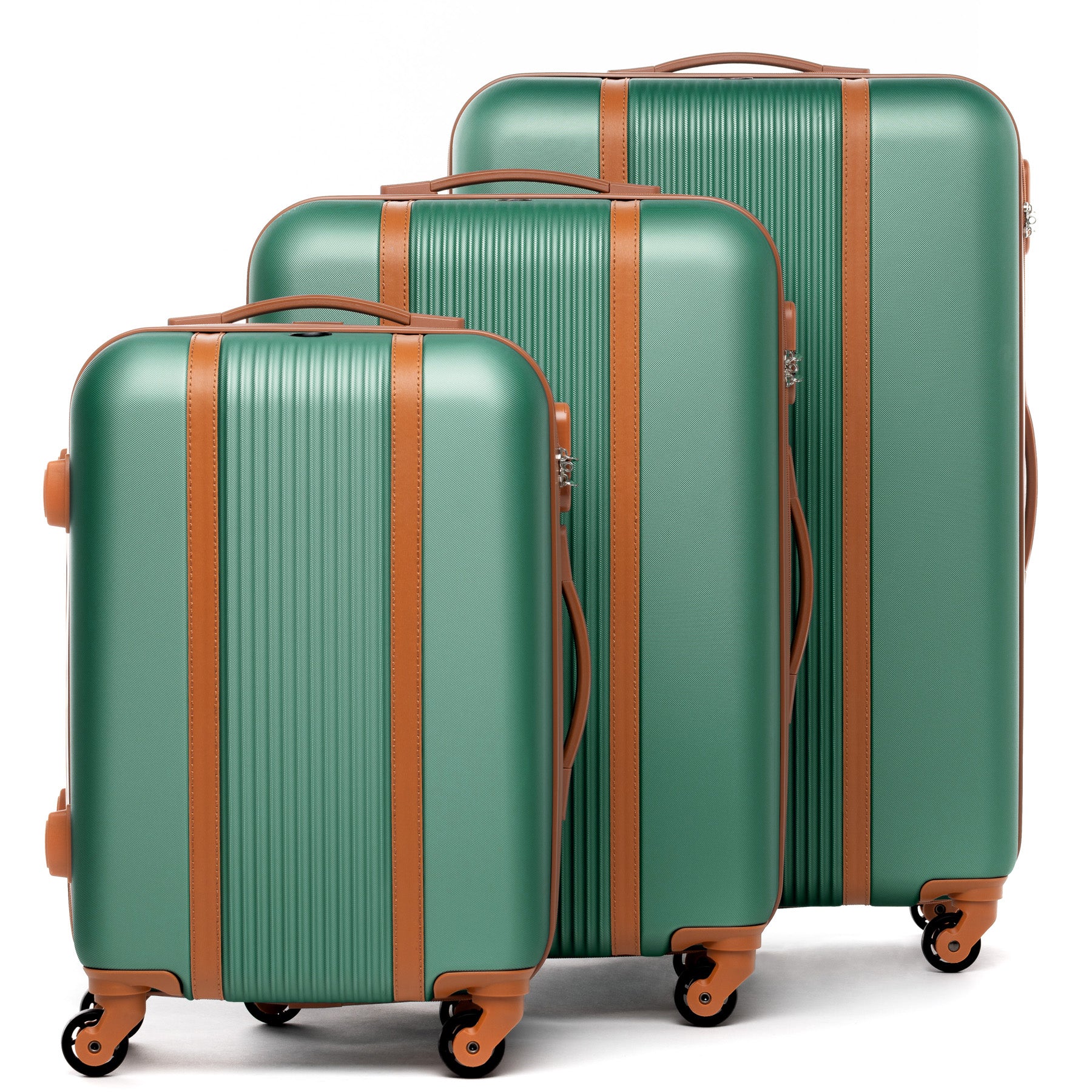 luggage set 3-kofferset-xb05 FERGÉ ABS-Leather MILANO parent 42515