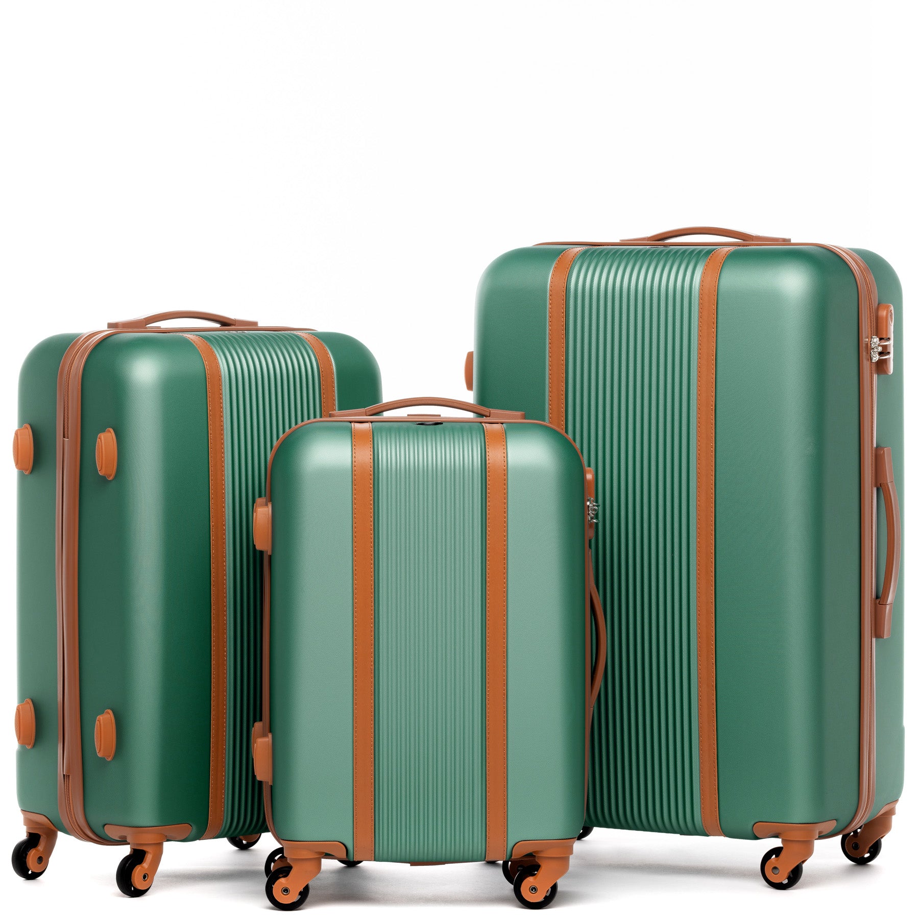 luggage set 3-kofferset-xb05 FERGÉ ABS-Leather MILANO parent 42516