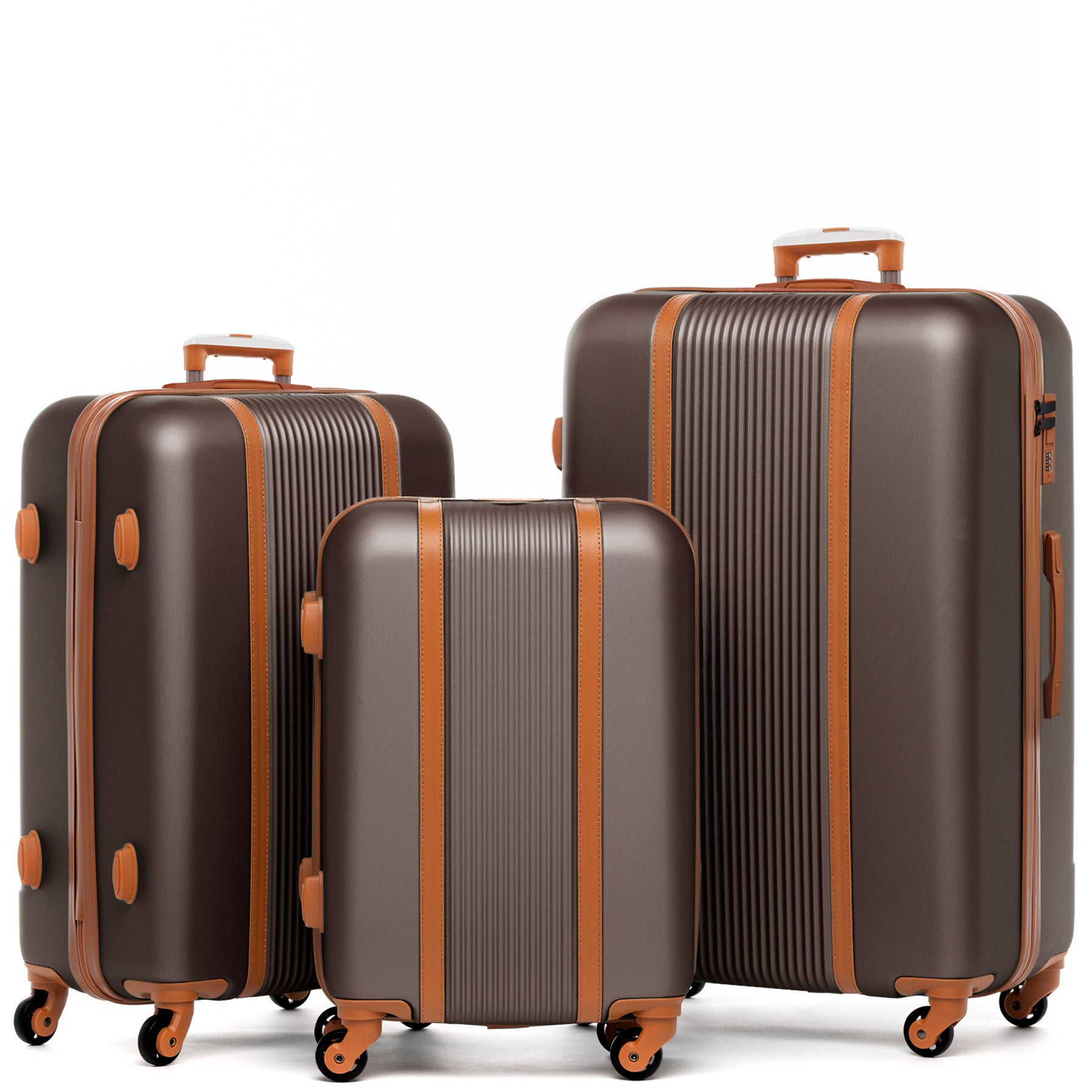 FERGÉ Kofferset 3-teilig MILANO 3er Trolley Set 4 Rollen 49198