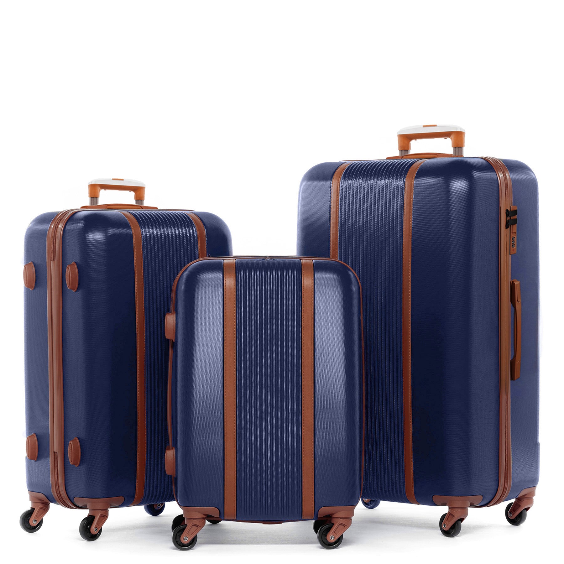 FERGÉ Kofferset 3-teilig MILANO 3er Trolley Set 4 Rollen 49177