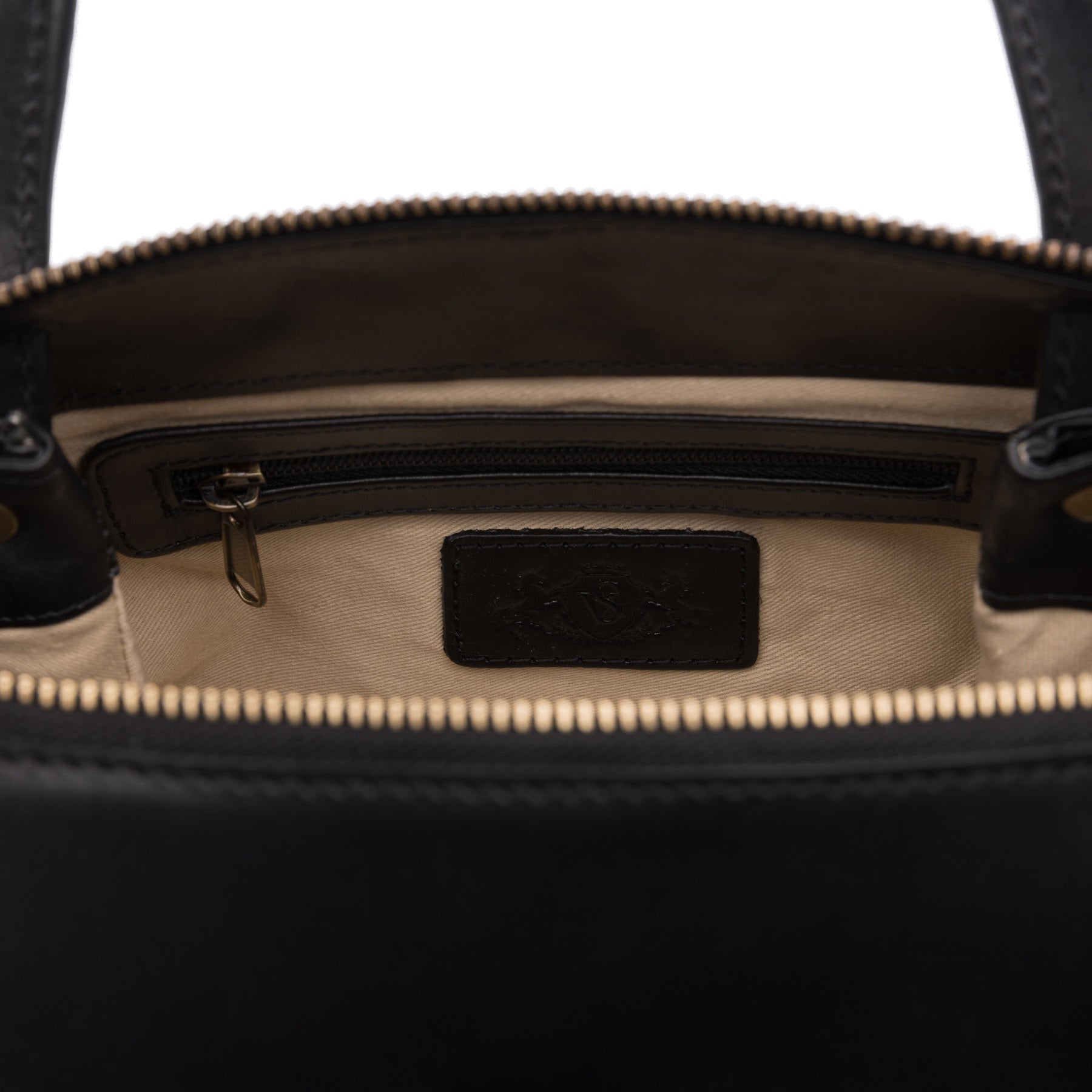 FERGÉ Handtasche Leder ATLANTA schwarz Schultertasche 48544