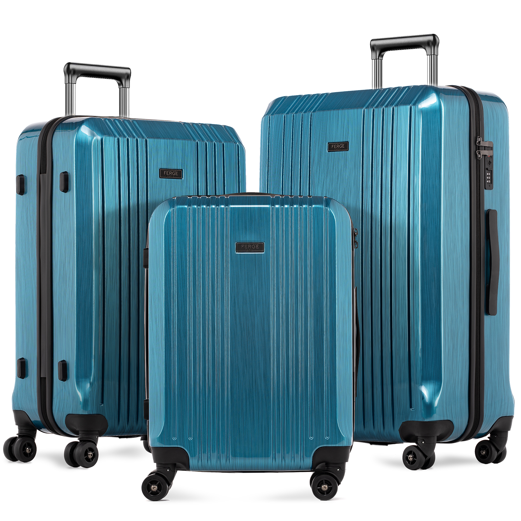 Case set 3-piece CANNES hard shell