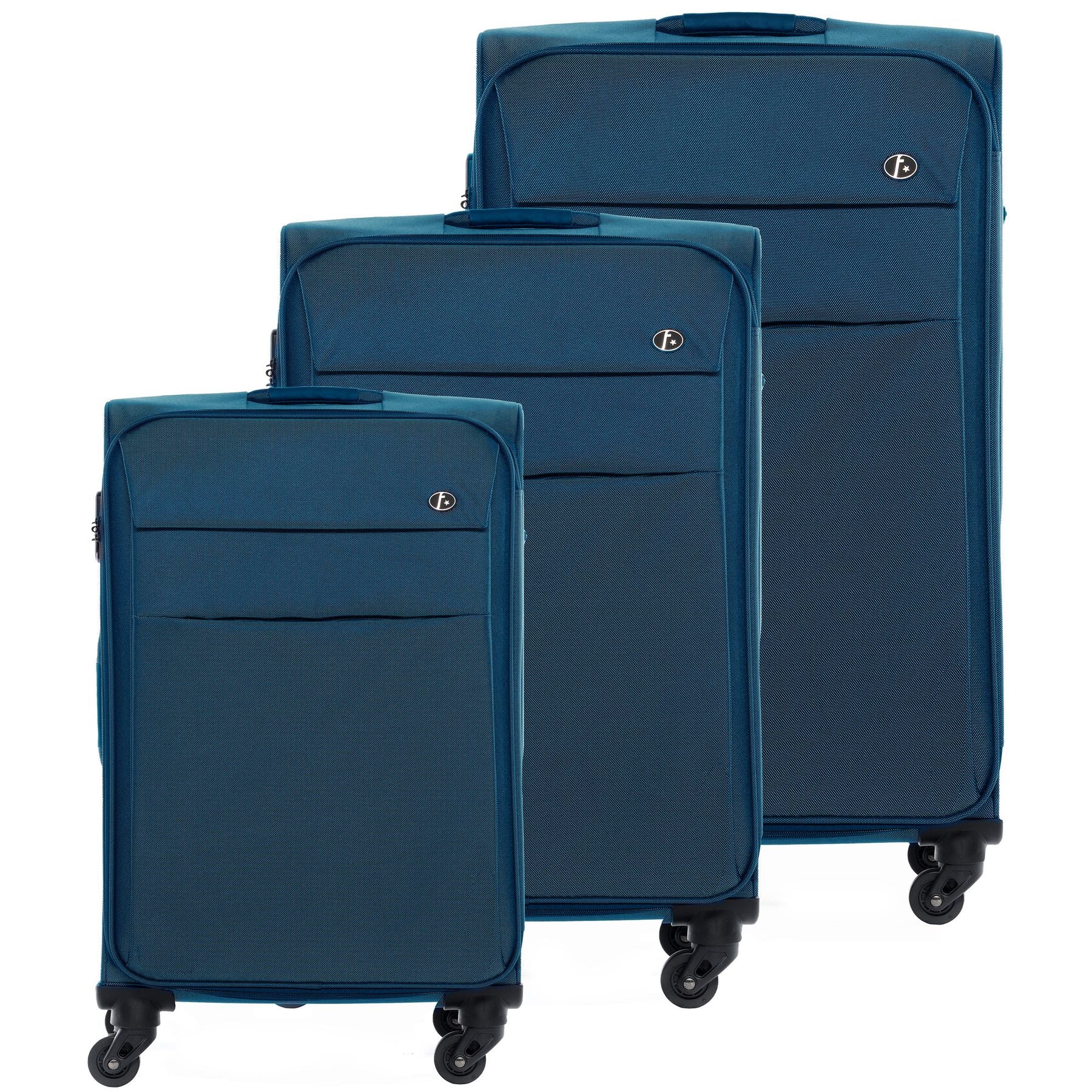 softshell-3set-weichschale-kofferset FERGÉ nylon Calais parent 22806