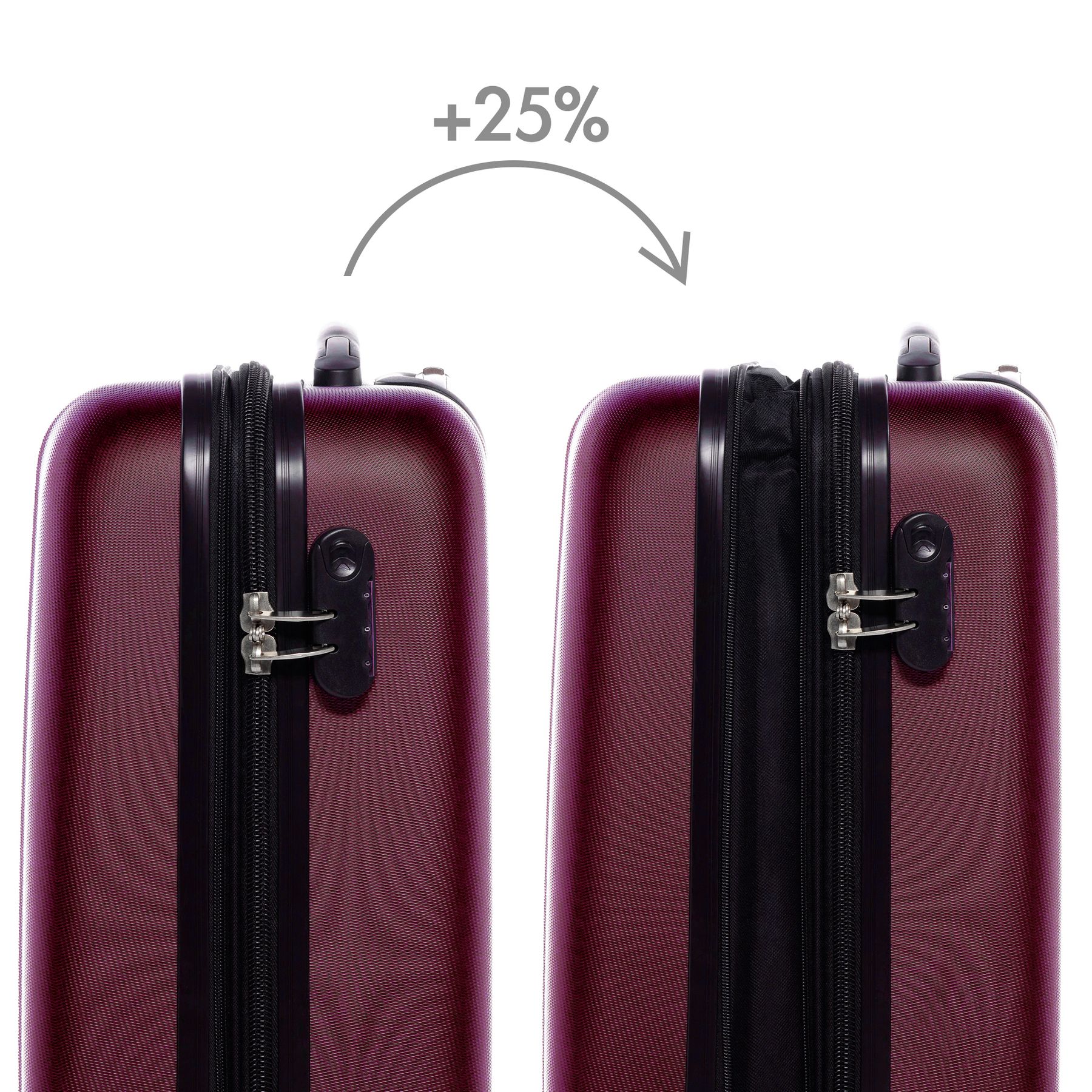 luggage set 3-kofferset-xb7exp FERGÉ ABS TOULOUSE parent 21406
