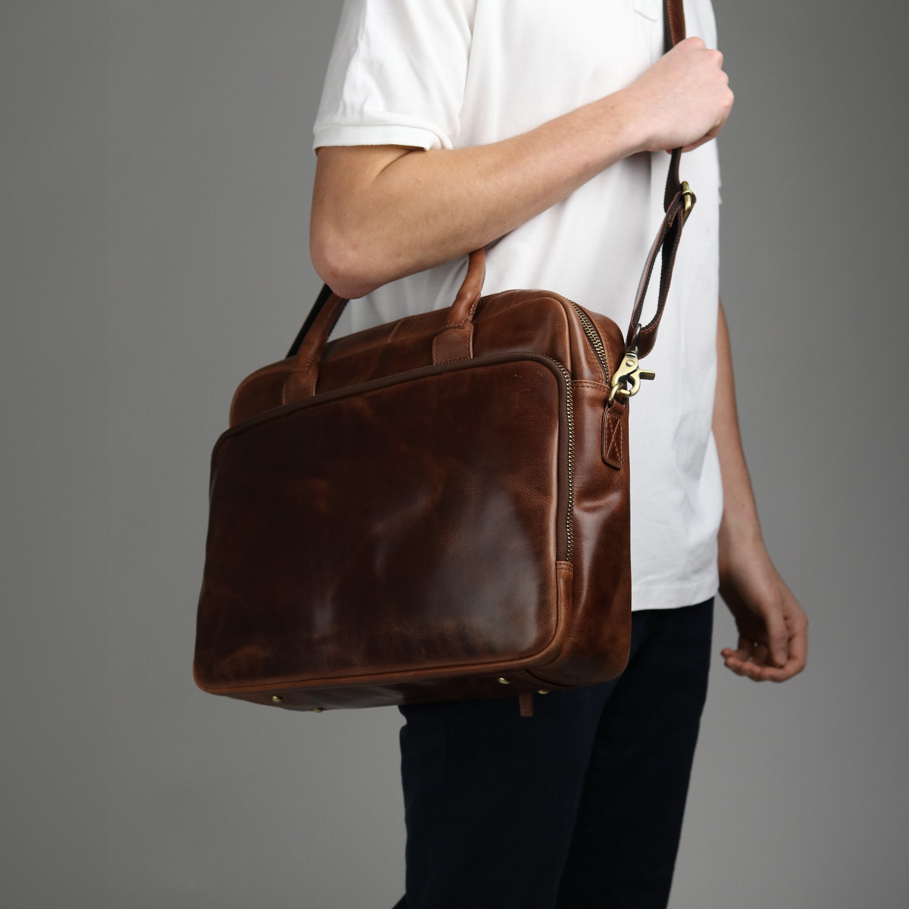 laptop bag PAUL Natural Leather