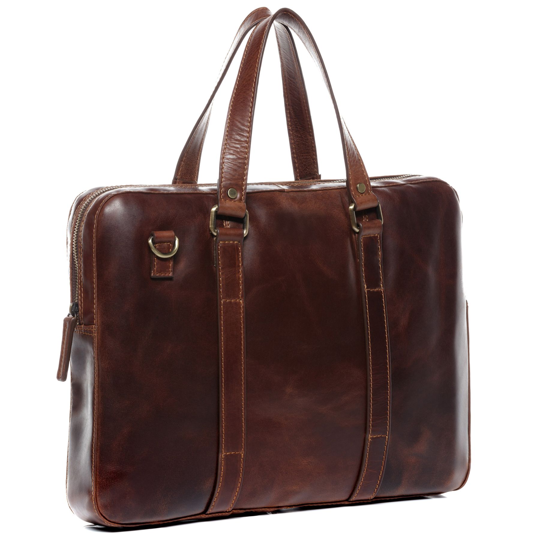 FERGÉ Laptoptasche Leder RENE schwarz Businesstasche 48369