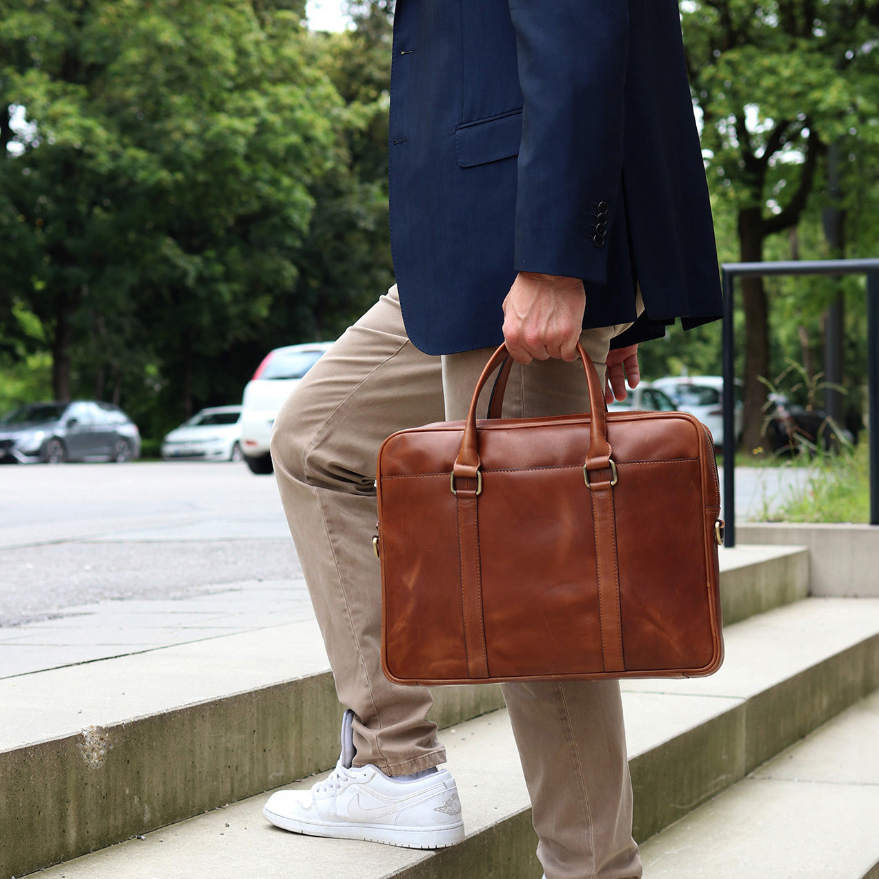 Business Bag PAUL Natural Leather